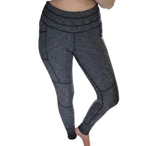 WOMEN'S Athleta Excursion Tight Jogger Leggings Size small dark grey rib knit